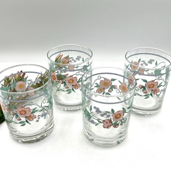 4 Vintage Kensington Double Old Fashion Glasses. 1980s. 10oz - Picture 3 of 11